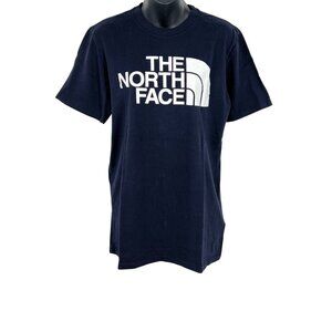 The North Face Men Blue Navy Short Sleeve Tee Shirt Crew Small S Cotton EUC
